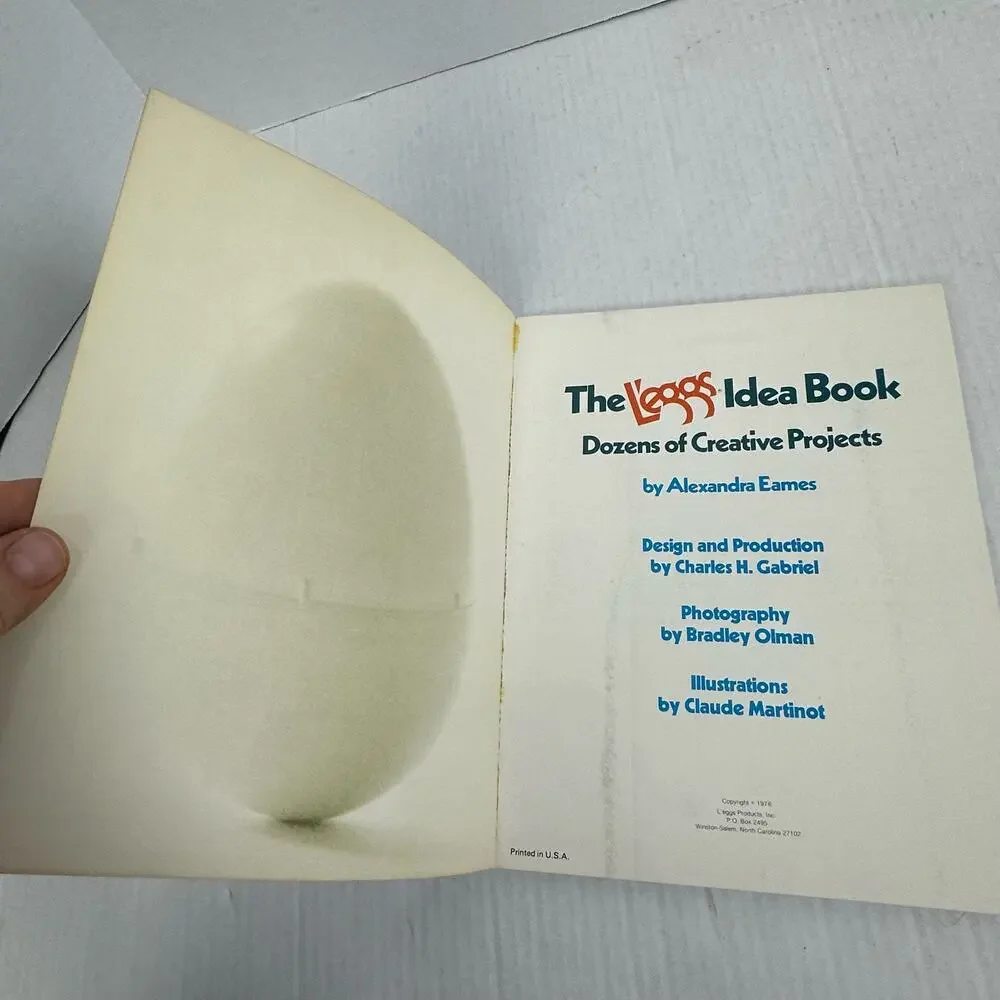 The L'eggs Idea Book Craft Instructions Patterns Projects Alexandra Eames 1976